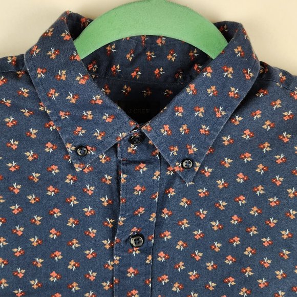 J. Crew Men's Floral Button Down Shirt sz M - Picture 3 of 6